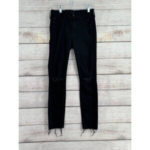 MOTHER Black Skinny Jeans
